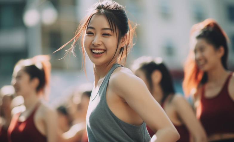 ダンスを楽しむ女性